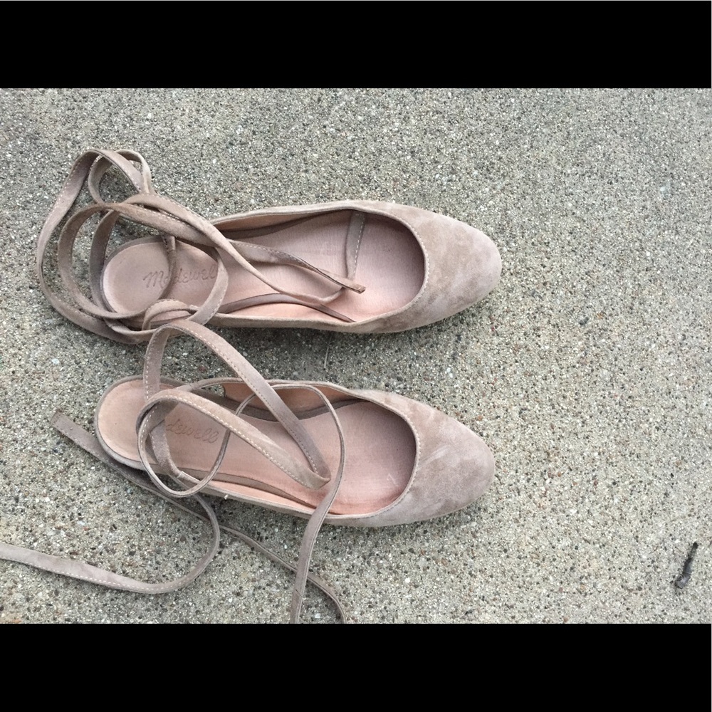 Madewell ankle strap flats