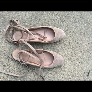 Madewell ankle strap flats