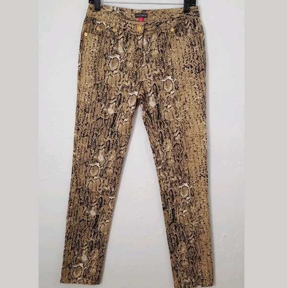 Vince Camuto Denim - Vince Camuto Stretch Snake Print Skinny Jeans