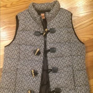 Herringbone puffy vest