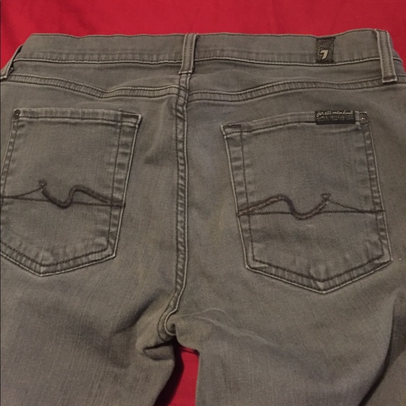 gray 7 for all mankind jeans size 28 - Picture 1 of 4