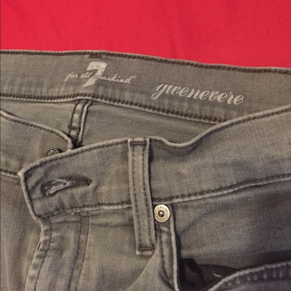 gray 7 for all mankind jeans size 28 - Picture 2 of 4