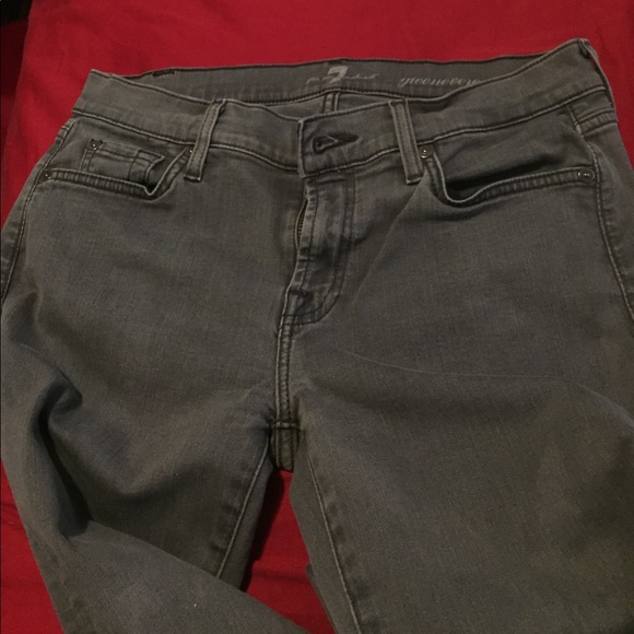gray 7 for all mankind jeans size 28 - Picture 3 of 4