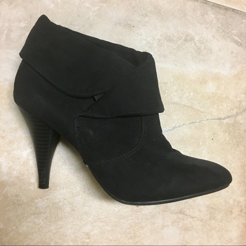 Black Suede Booties