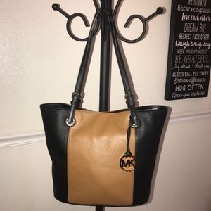 leather michael kors purse