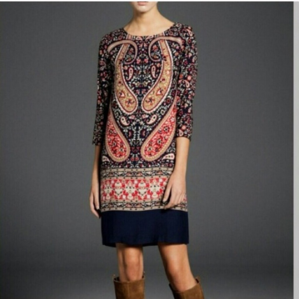 Paisley print sheath dress
