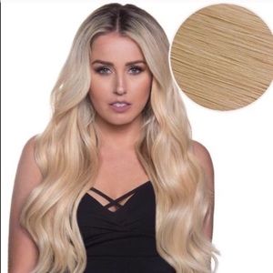 BELLAMI 20" BLEACH BLONDE HAIR EXTENSIONS.