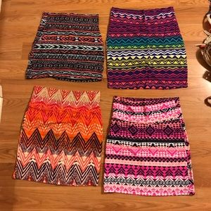 Charlotte Russe mini skirts