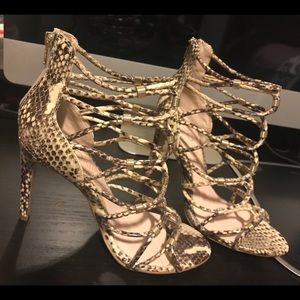 Sexy strappy high heel sandals