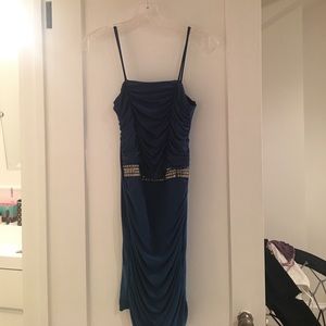 Blue cocktail dress