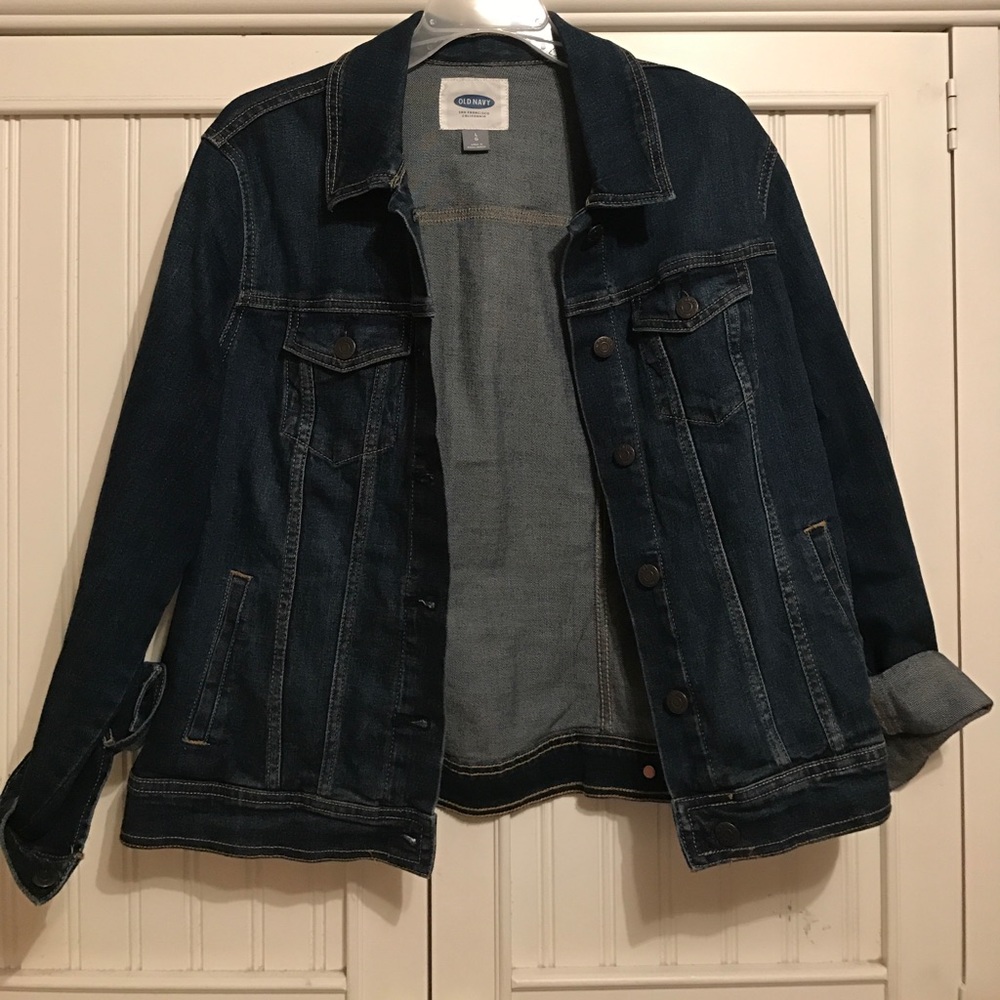 OLD NAVY JEAN JACKET // L