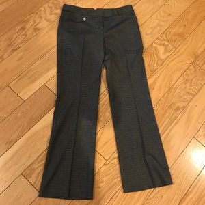 Gray plaid design trousers Express Editor