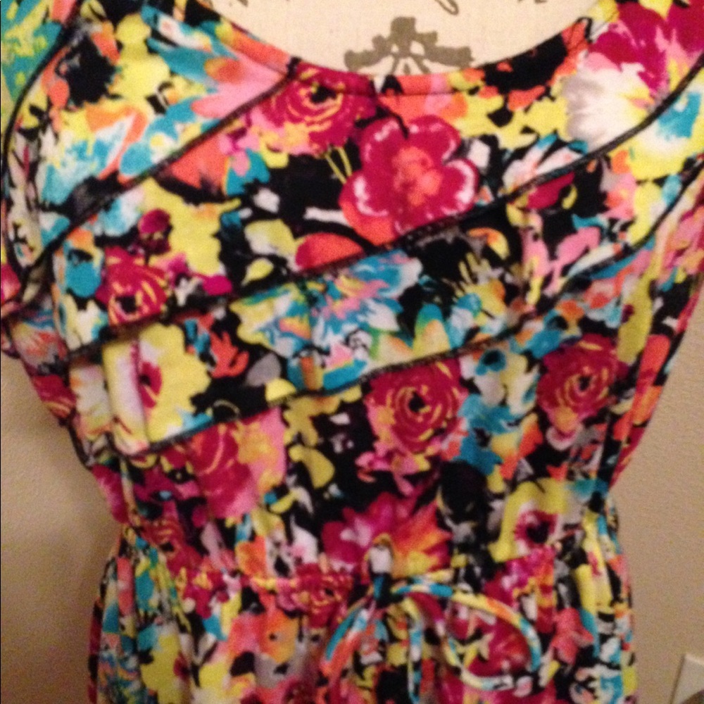 No Boundaries Juniors Cross-Back Dress