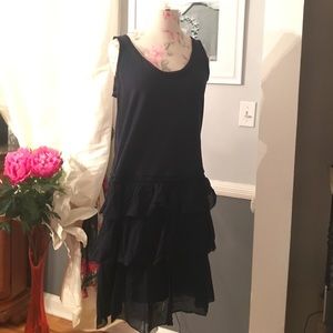 J. Crew navy ruffle dress J. Crew navy ruffle dress