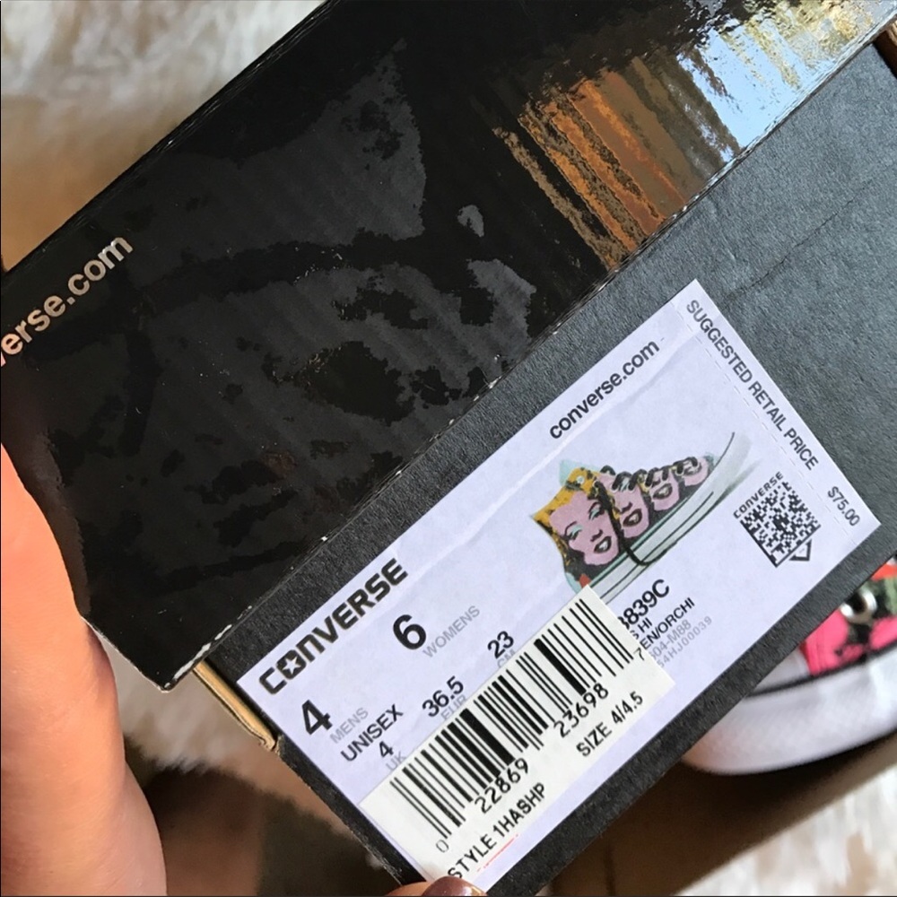 NEW ❤️ CONVERSE x ANDY WARHOL | MARILYN MONROE - Picture 5 of 8