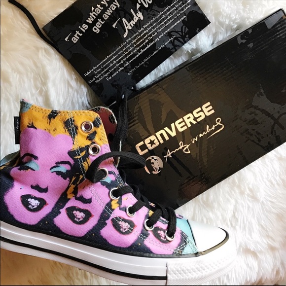 NEW ❤️ CONVERSE x ANDY WARHOL | MARILYN MONROE - Picture 6 of 8