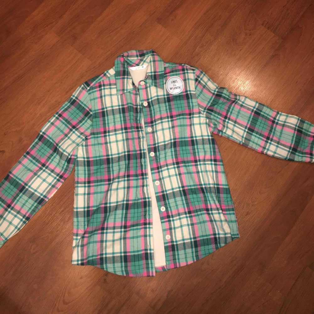 flannel with fleece lining for extra warmth
