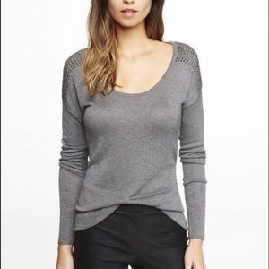 Express rhinestone sweater