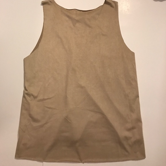 Tan Front knit tie tank - Picture 6 of 6