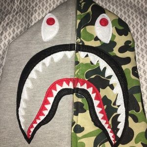 A Bathing Ape NW20 Full Zip Shark Hoodie