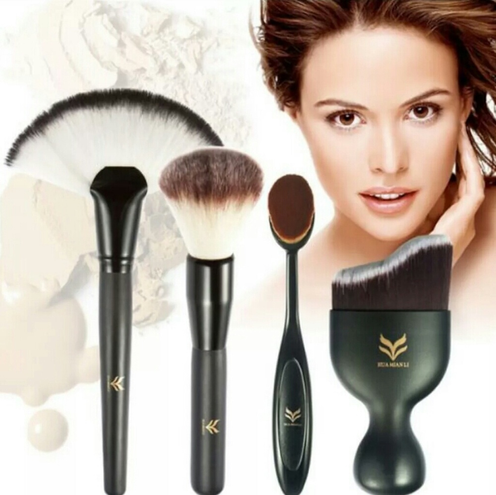 4 makeup brush kit