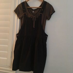 overall dress black😇 used once.