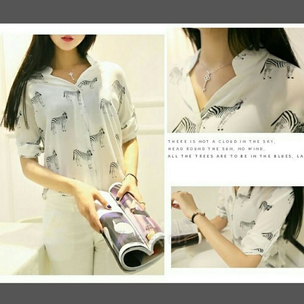 Supper cute zebra shirt