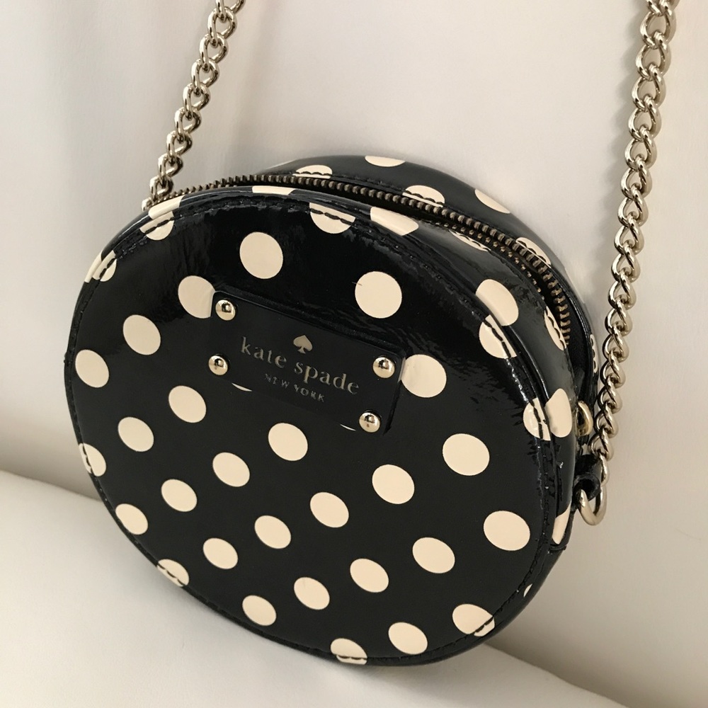 Kate Spade polka dot chain cross body