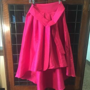 Hi-Low Hot Pink Skirt