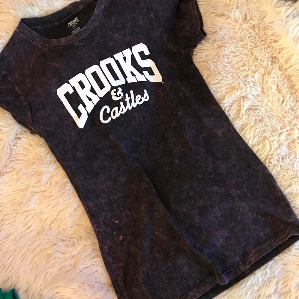 Crooks and castles logo tee