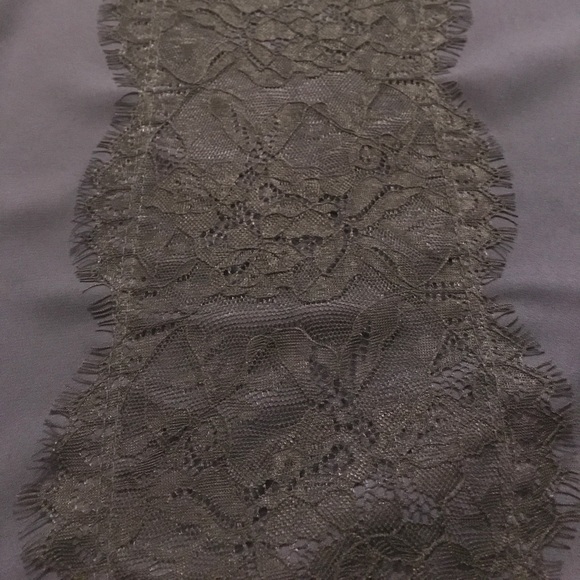 Dark blue tank with black lace up & Egyptian neck - Picture 4 of 7