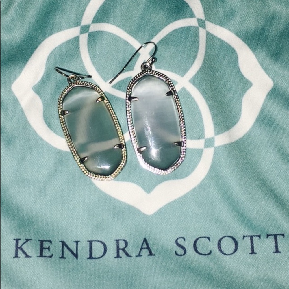 Silver Slate Elle  Kendra Scott Earrings