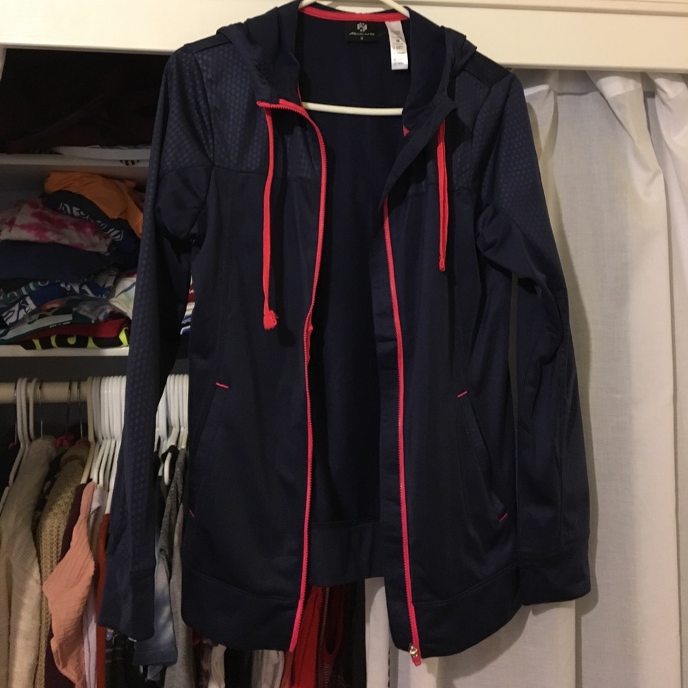 Navy workout jacket