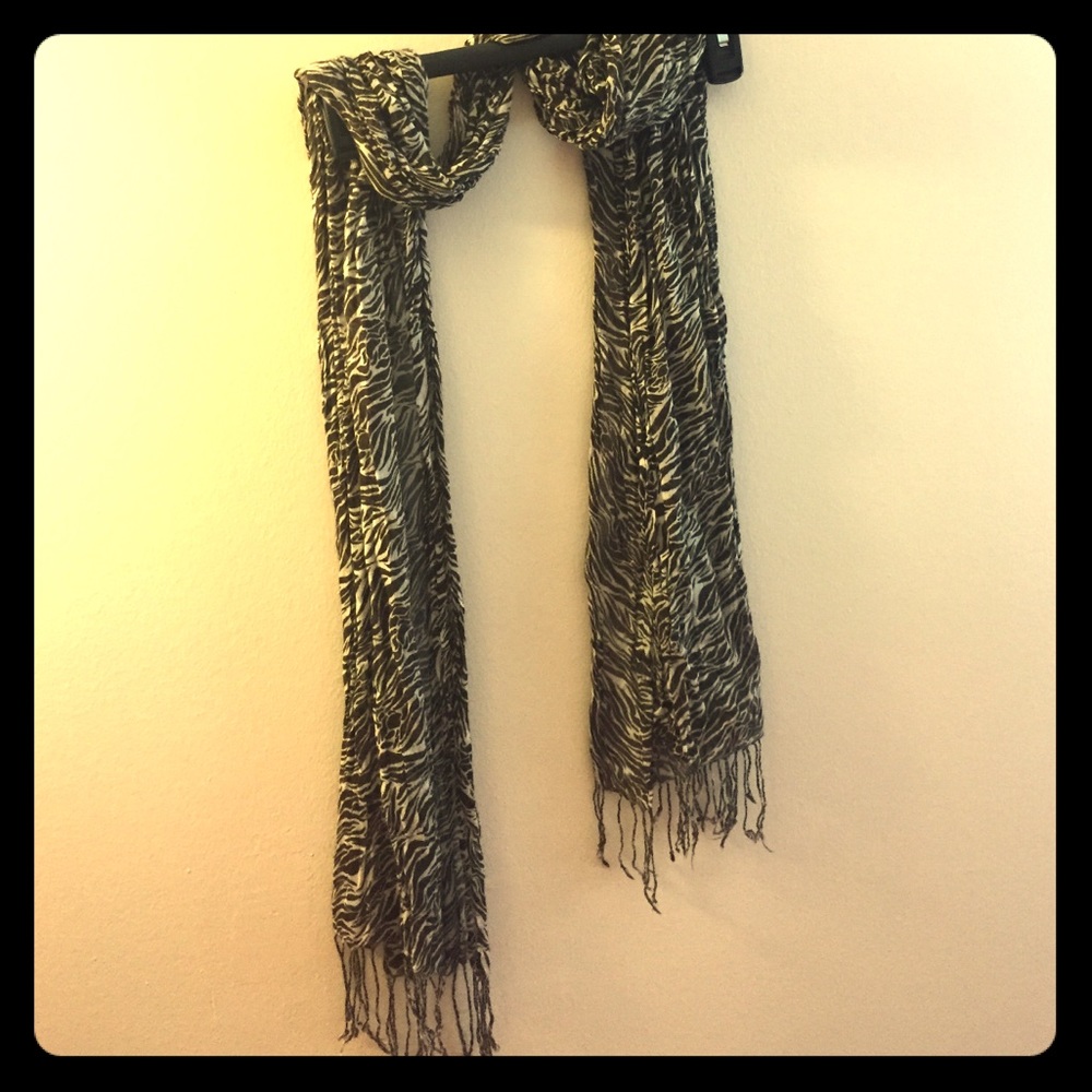 Dana Buchman zebra scarf
