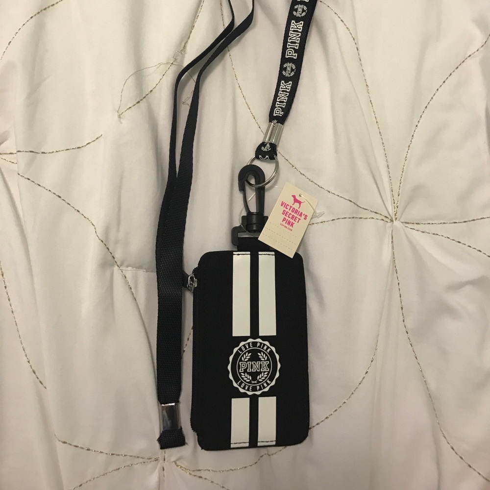 PINK ID holder/lanyard