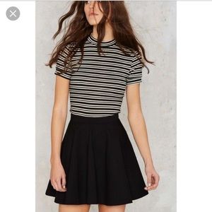 Ambiance Apparel Black Circle Skirt