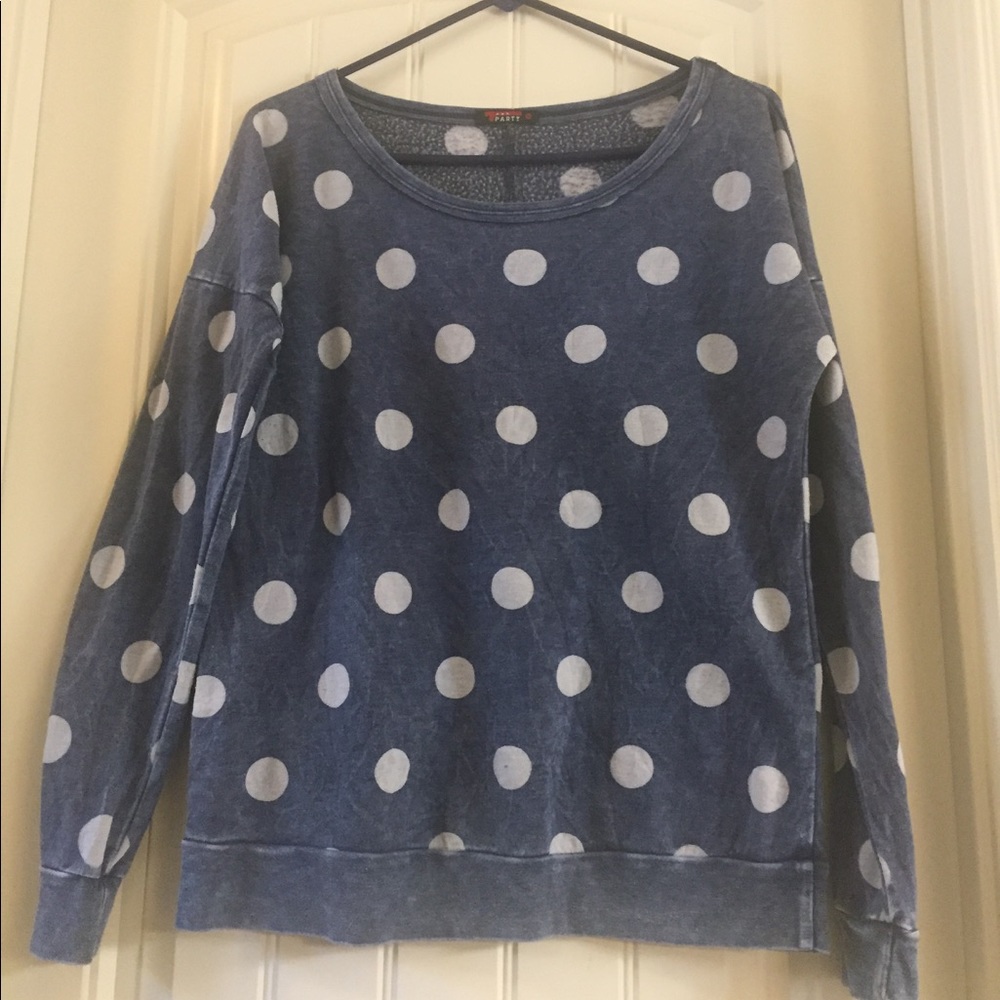 Polka dot sweatshirt