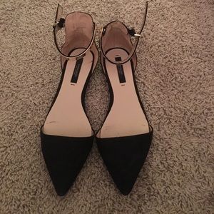Zara black flats
