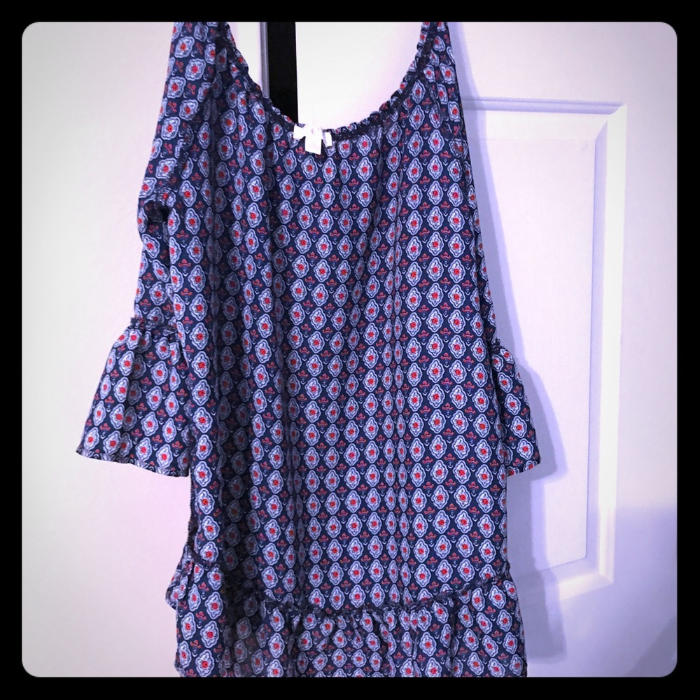 Off the shoulder ruffle top