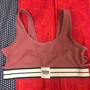 LOWEST Victoria's Secret pink sports bra begonia