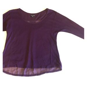 Purple 3/4 sleeve American Eagle blouse