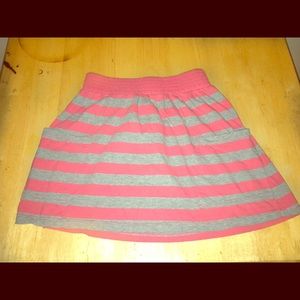 Stripped skater skirt