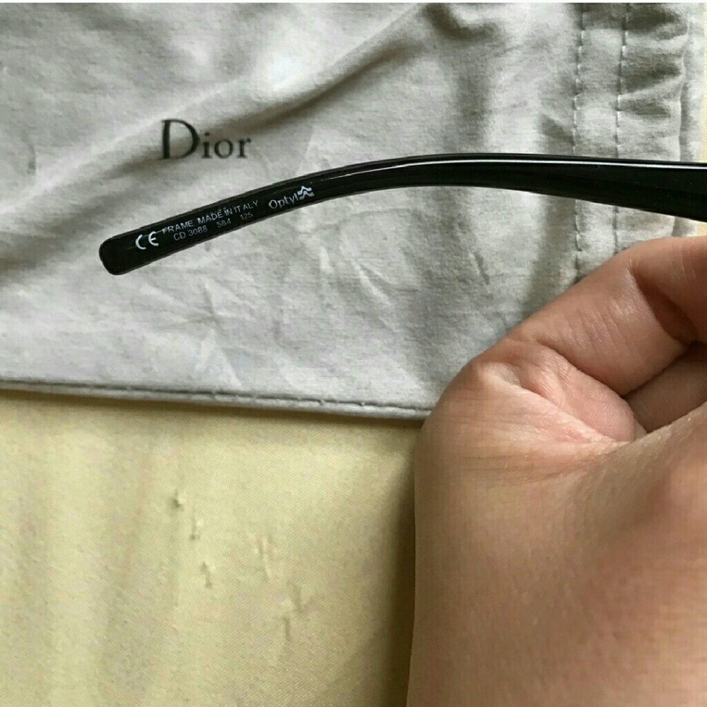 Dior Collection Optical Frames Sequin Heart Arrow… - image 3