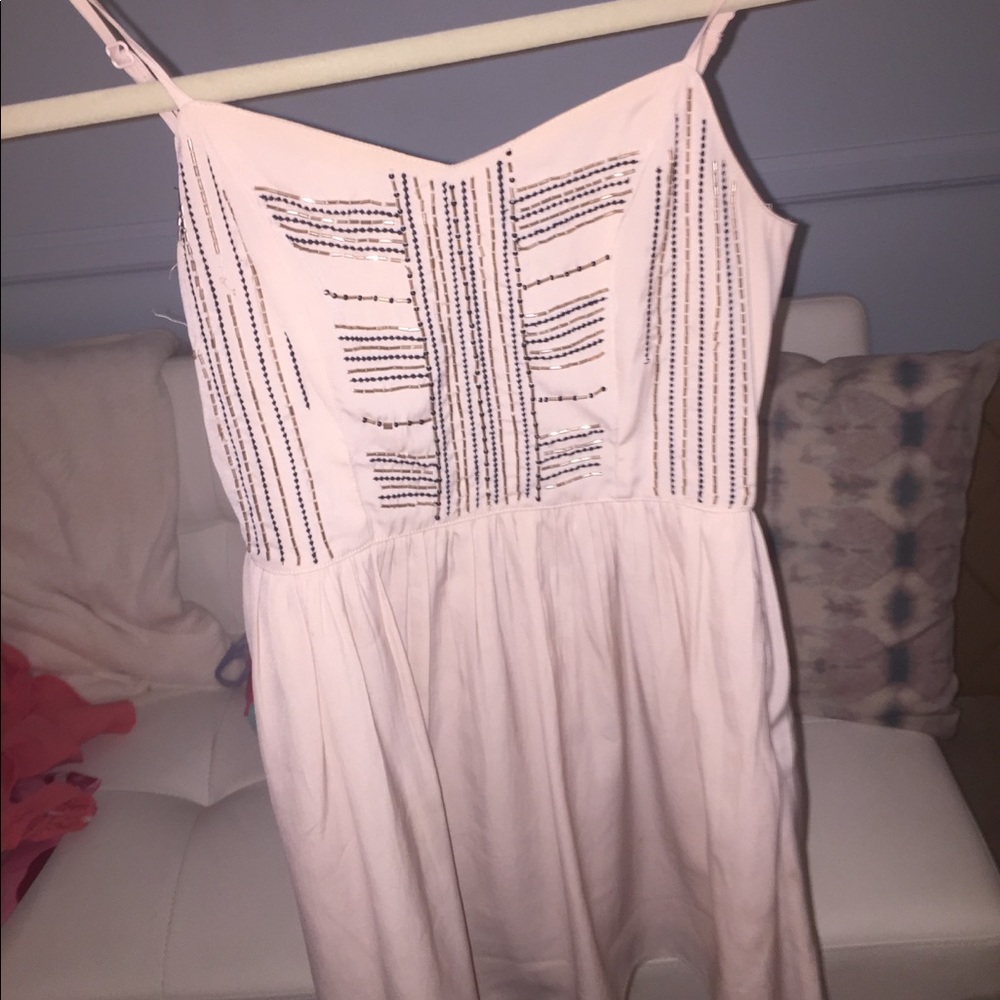 America eagle light pink beaded dress