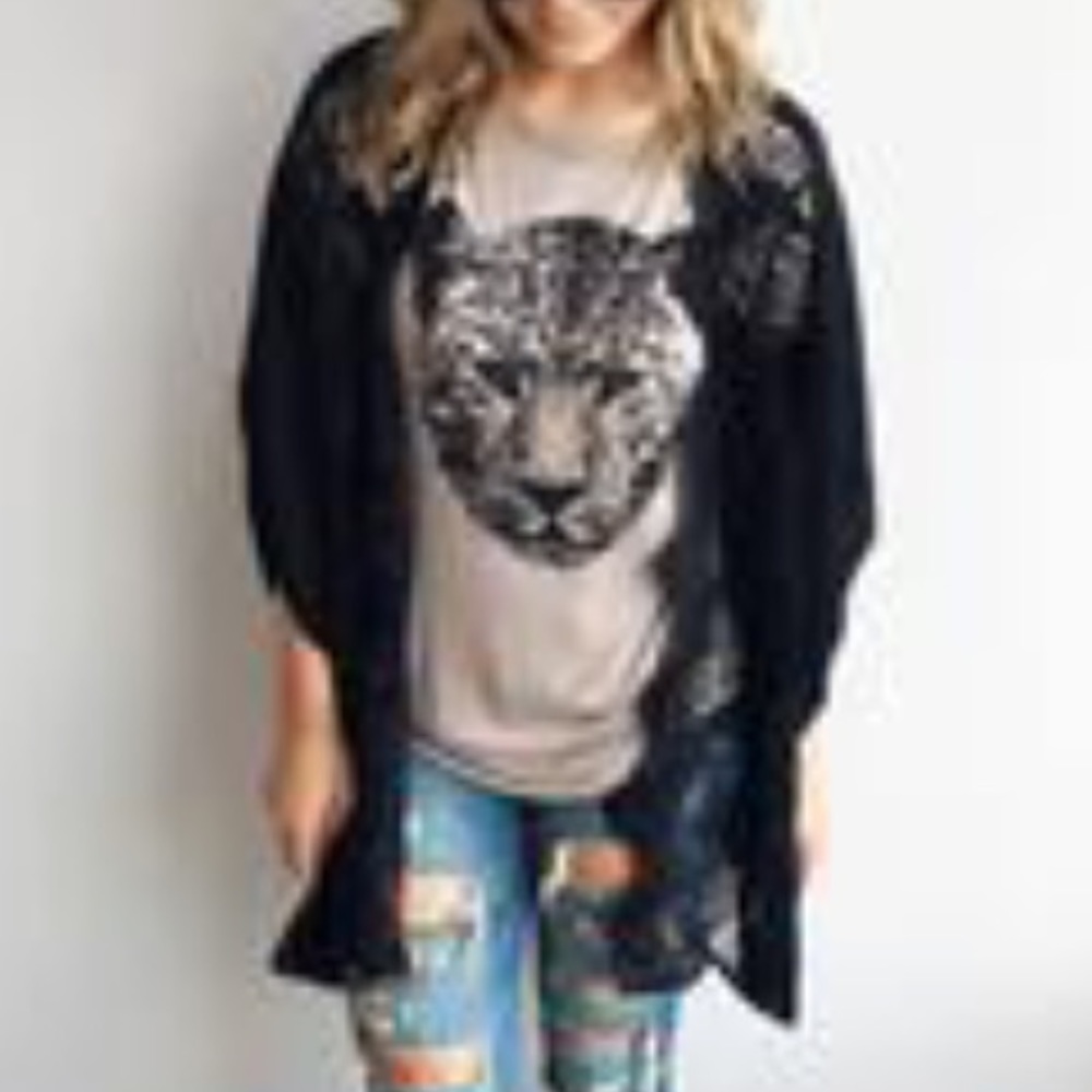 Black oversized kimono from Shop Hopes