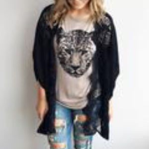 Black oversized kimono from Shop Hopes