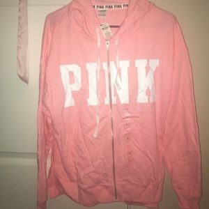 VS PINK ZIP HOODIE