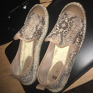 Snake skin H&M espadrilles size 8.5