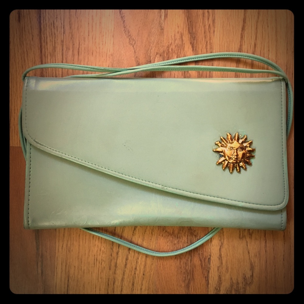 Vintage Seafoam & Sun Purse!