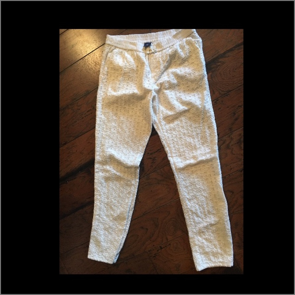 GAP kids girls size 12 pants, creamy white